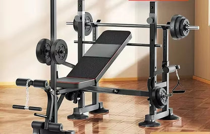 Multifunctional Bench Press Rack Squat, Home Fitness Equipment