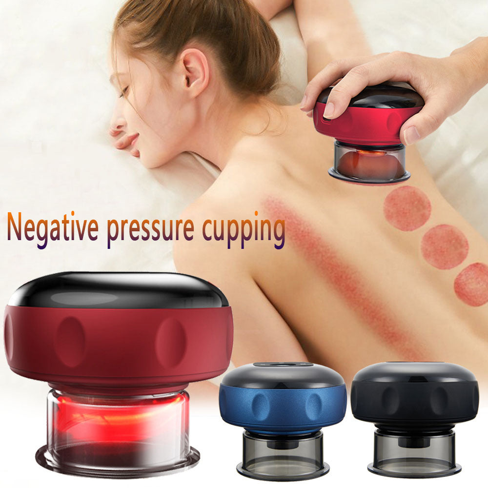 Electric Vacuum Cupping Massage Body Cups - Anti-Cellulite Therapy and Fat Burning Slimming Massager with Electric Guasha Scraping