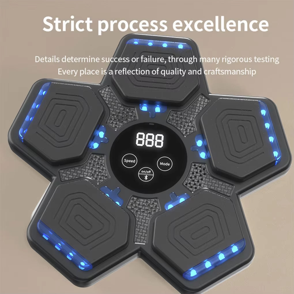 Music Boxing Machine Smart Bluetooth-Compatible Boxing Pads Workout Wall Target Punching Training Equipment for Home Exercise