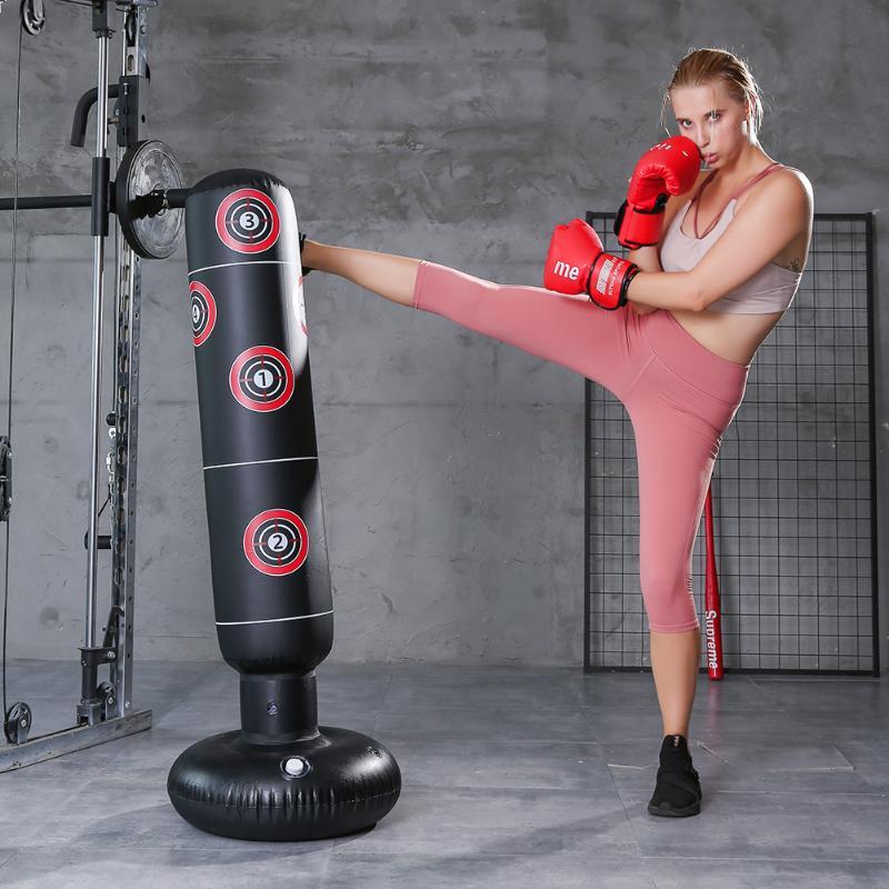 Inflatable Punching Tower - Durable, Heavy-Duty Training Equipment for Boxing and Martial Arts Practice