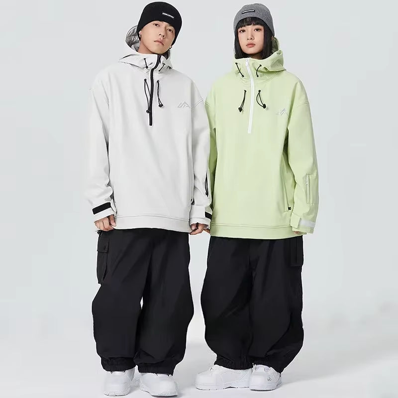 New Couple'S Skiing Jackets 2025 Winter Warm Snow Clothes Pro Windproof Woman Ski Sport Hoodies Man Outdoor Snowboard Tracksuit