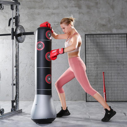 Inflatable Punching Tower - Durable, Heavy-Duty Training Equipment for Boxing and Martial Arts Practice