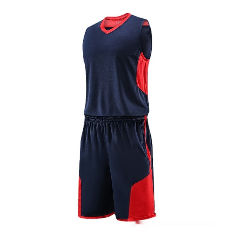 Men's Basketball Training and Competition Suit - Breathable Team Uniform with Printed Design for Sports and Workout