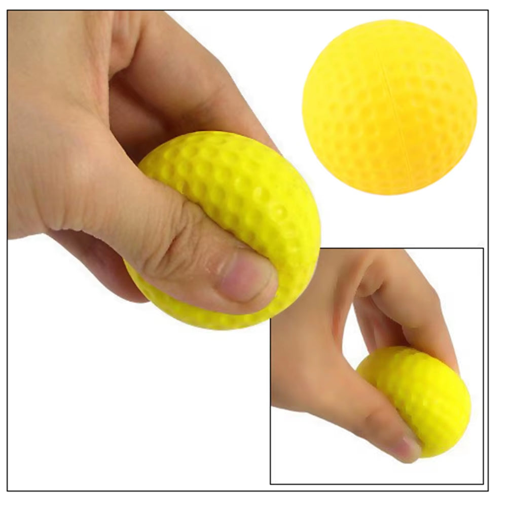 Hot Selling 20 Pcs PU Foam Golf Balls Yellow Sponge Elastic Indoor Outdoor Practice Training