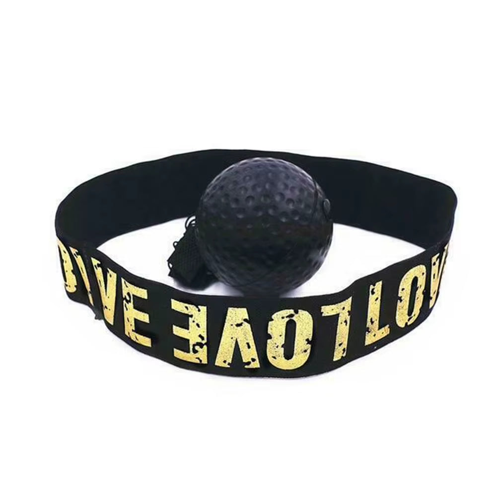 Boxing Reflex Speed Punch Ball Boxing Rubber Balls for Agility Reaction Training with Sweatband Fitness Equipments Accessories