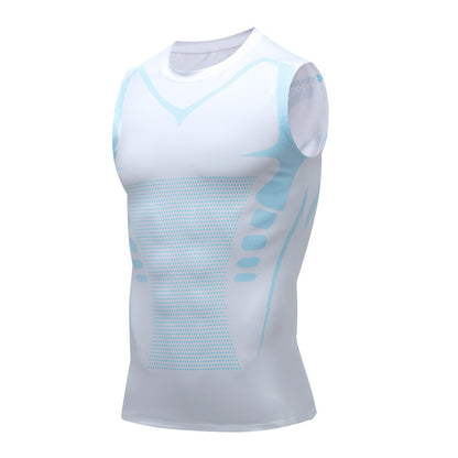 Men's Exercise Workout Quick-drying Breathable Slim Fit Tight Stretch Vest