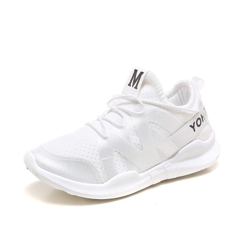 Women's Sports Shoes - White Increased Breathable Casual Running Sneakers for Comfort and Performance