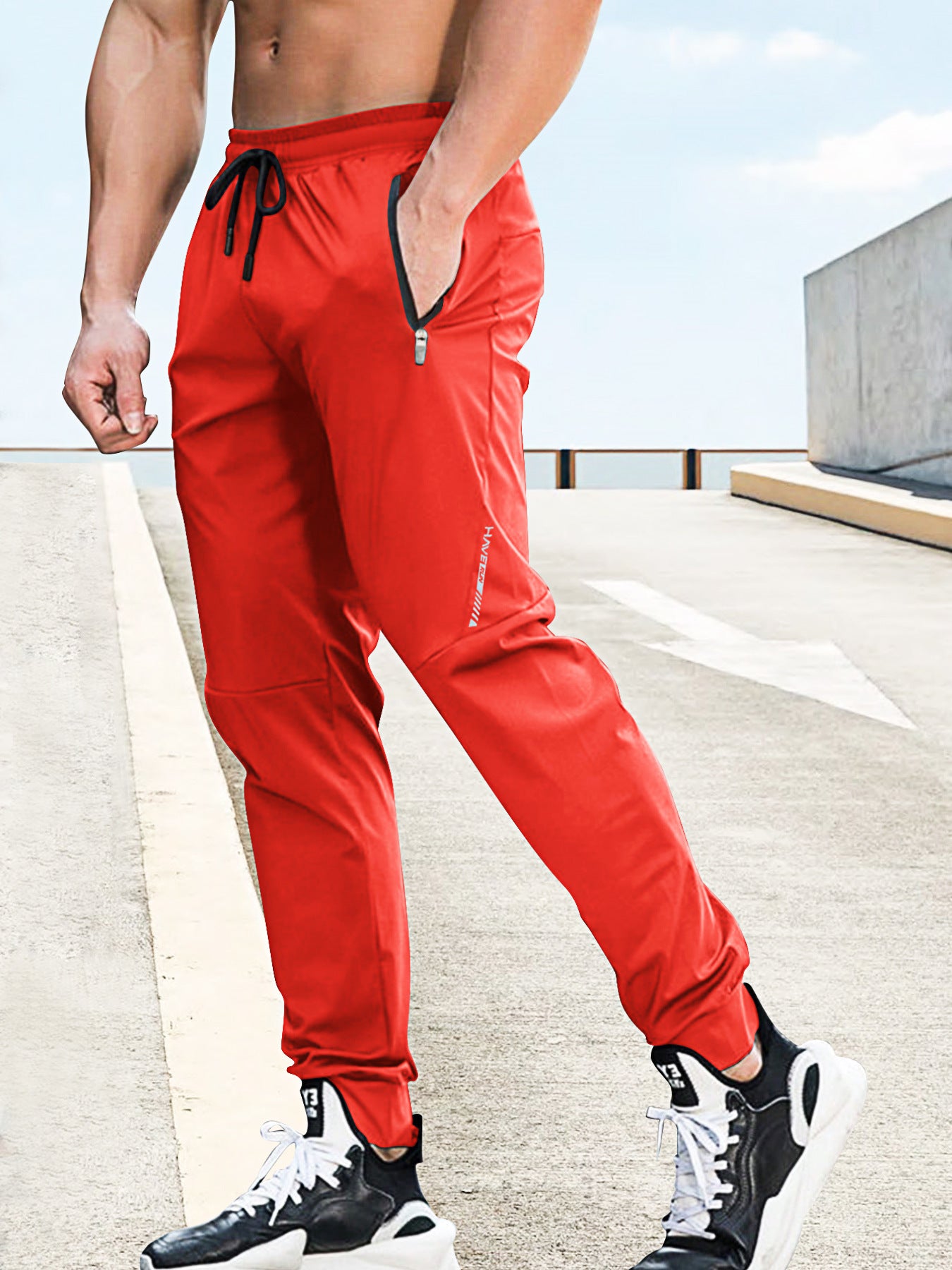 Loose Tappered Men's Sports Youth Casual Pants