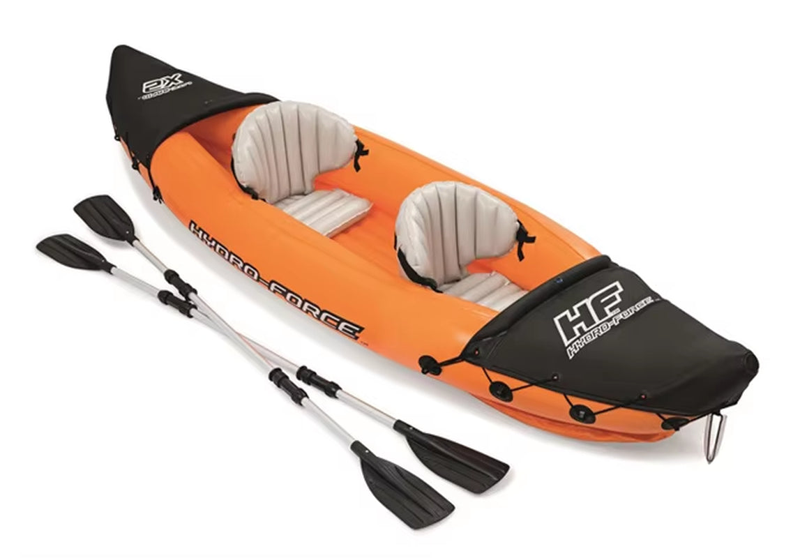 Selfree-Inflatable Kayak Fishing Boat Portable Water Sport with Paddle Pump and Bag 2Persons Size 321X88 Cm Orange 2023 Drop