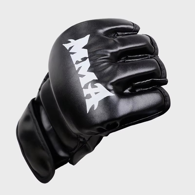 Professional Boxing Training Gloves Half Finger Leather Cushion for Adult Sanda Boxing UFC Training Sandbag Knuckles