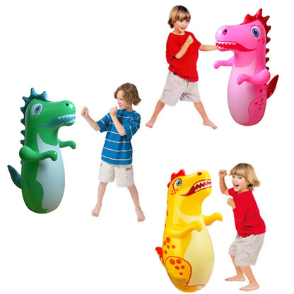 Tumbler Boxing Inflatable Dinosaur Punching Bag Boys Games Sport Toys Christmas Birthday Gift for Boys Girls Parent Child Toys