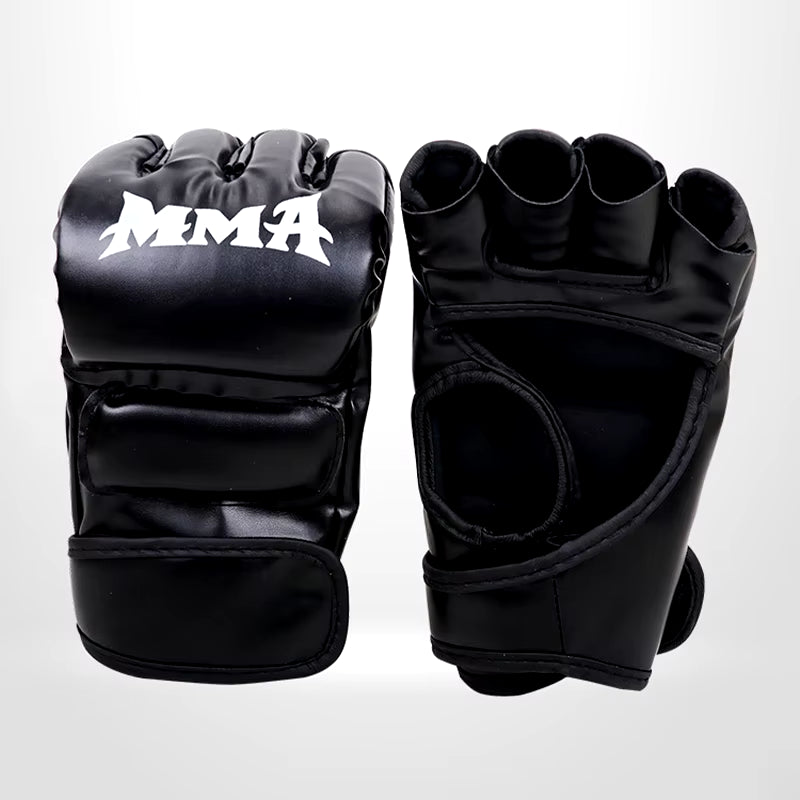 Professional Boxing Training Gloves Half Finger Leather Cushion for Adult Sanda Boxing UFC Training Sandbag Knuckles