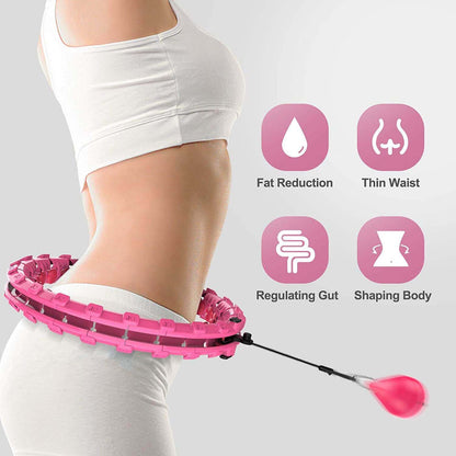 Adjustable Weighted Hula Hoop – Smart Fit Hoop for Weight Loss & Core Training