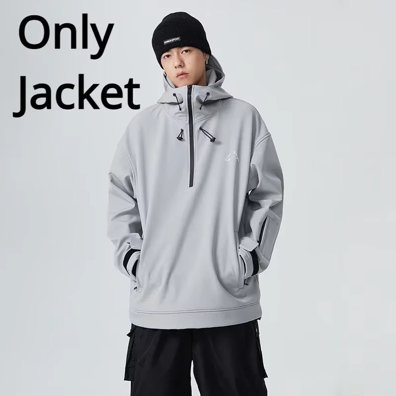 New Couple'S Skiing Jackets 2025 Winter Warm Snow Clothes Pro Windproof Woman Ski Sport Hoodies Man Outdoor Snowboard Tracksuit