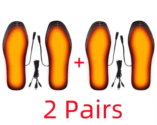 USB Heated Shoe Insoles Electric Foot Warming Pad Feet Warmer Sock Pad Mat Winter Outdoor Sports Heating Insole Winter Warm