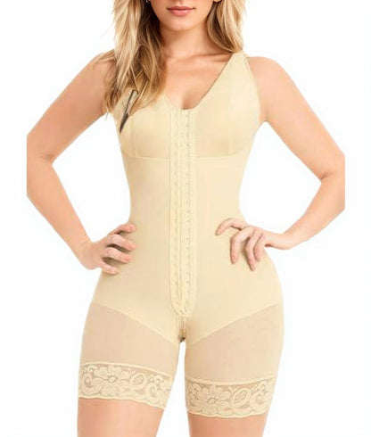 Colombian Fajas Shapewear for Women - Tummy Control Full Body Shaper with Zipper Crotch, Butt Lifter, and Post-Surgery Support