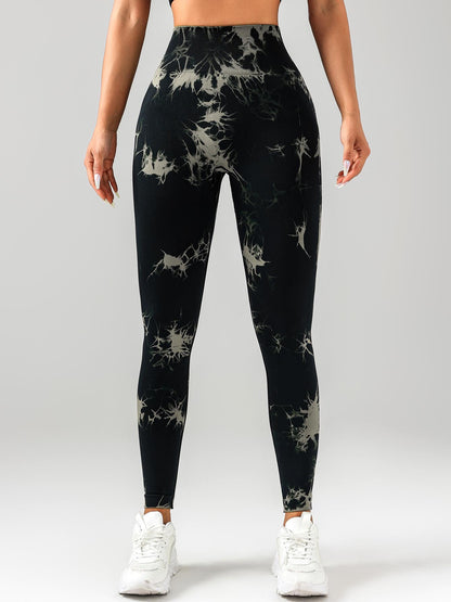 Tie-Dye Seamless High-Waist Leggings – Scrunch Butt Lift & Sculpting Fit