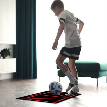 Football Training Mat Rug Dribbling Futbol Voetbal Training Mats Carpet Kids Soccer Indoor Equipment Durable Non Slip Foldable