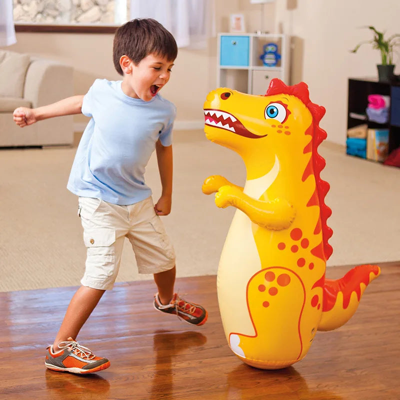 Tumbler Boxing Inflatable Dinosaur Punching Bag Boys Games Sport Toys Christmas Birthday Gift for Boys Girls Parent Child Toys