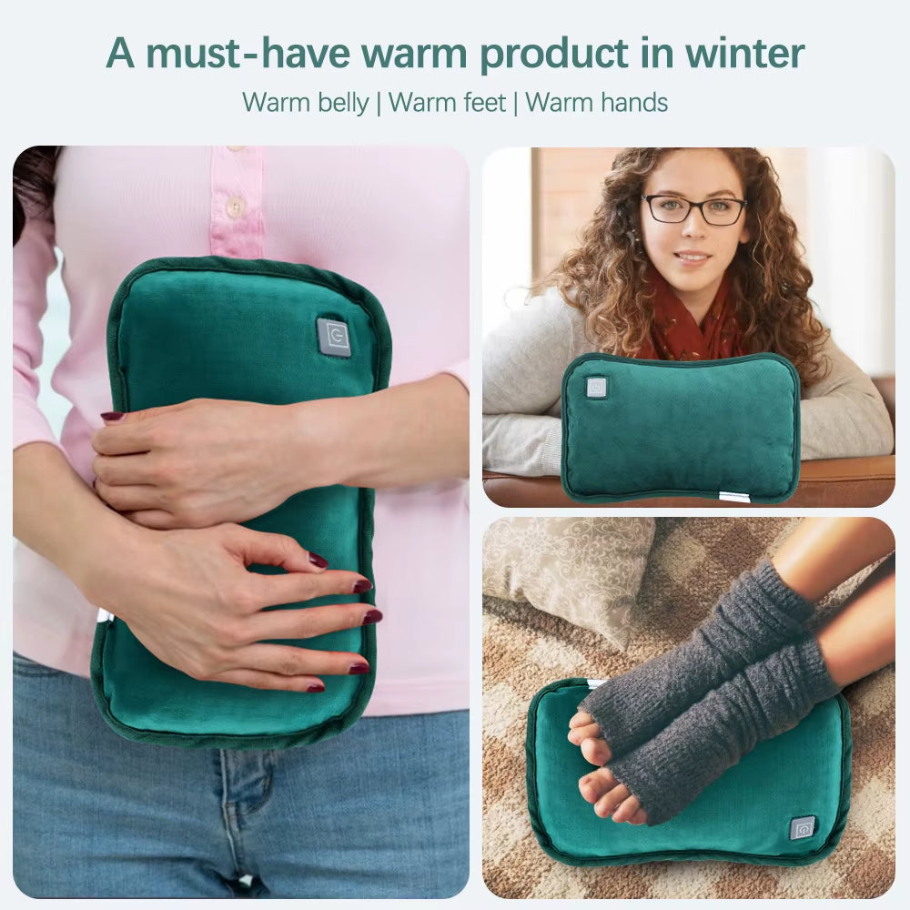 USB Electric Hand Warmer Graphene Heat Thermal Pillow Gloves Pad Winter Warm Bag for Hot Hands and Feet