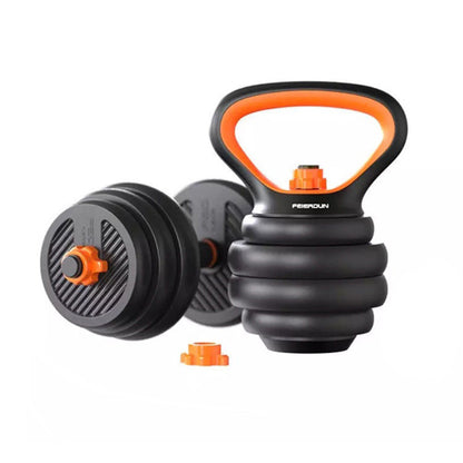 6-in-1 Multifunctional Dumbbells, Kettlebells, and Barbells Combination Set - Versatile Strength Training Equipment