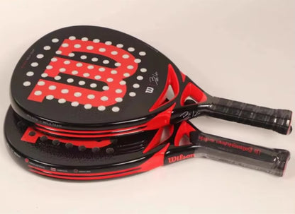 Professional Tennis Rackets Carbon Fibre Surface Diamond Shape with Eva Memory Flex Foam Core Padel Tennis Racquets