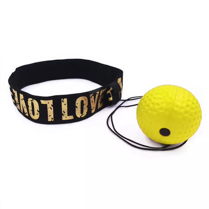 Boxing Reflex Speed Punch Ball Boxing Rubber Balls for Agility Reaction Training with Sweatband Fitness Equipments Accessories