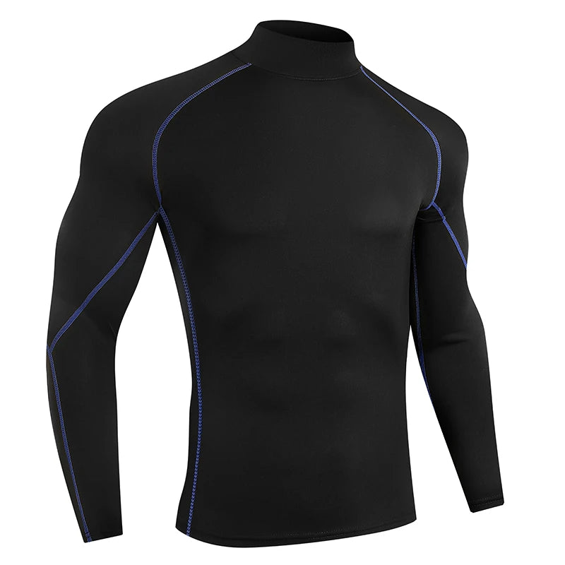 Men Running T shirt Quick Dry Bodybuilding Sport Shirt Long Sleeve Compression Top  Fitness Tight Rashgard Gym T-Shirt Men