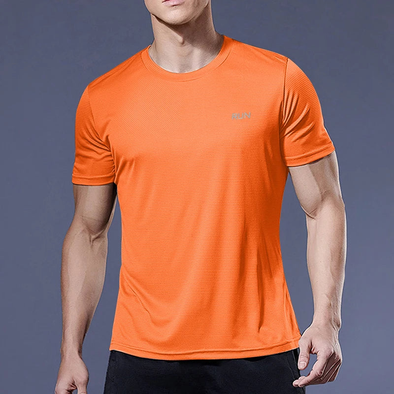 Running Shirts Soccer Shirts Men's Jersey Sportswear Mens Jogging T-Shirts Quick Dry Compression Sport T-Shirt Fitness Gym