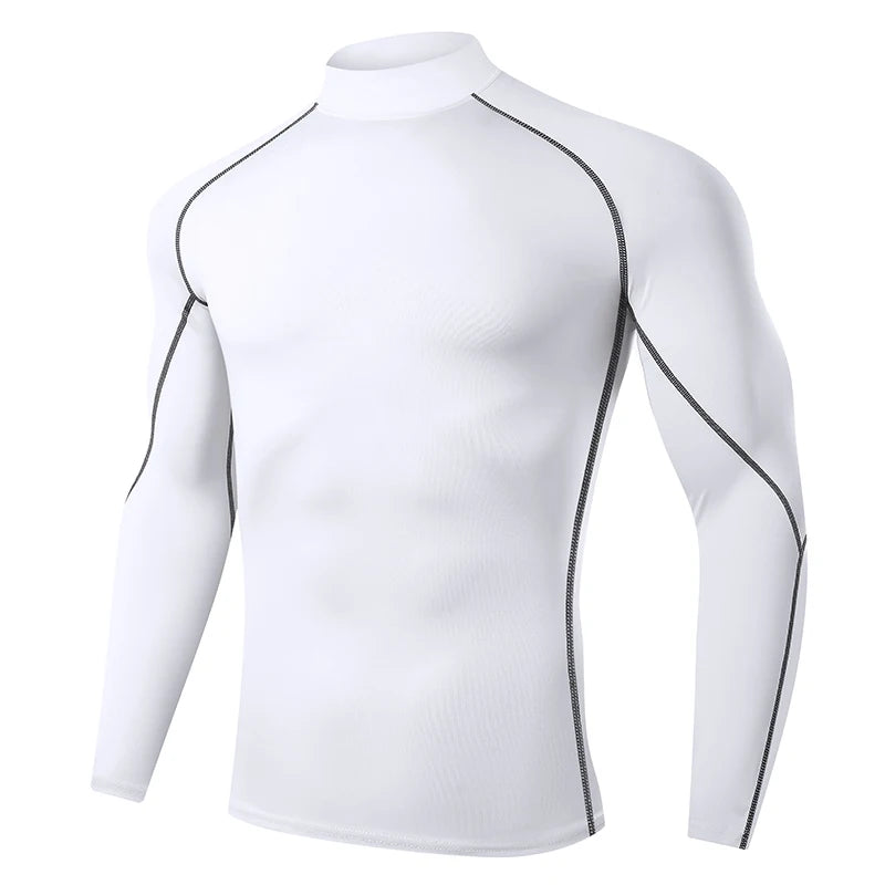 Men Running T shirt Quick Dry Bodybuilding Sport Shirt Long Sleeve Compression Top  Fitness Tight Rashgard Gym T-Shirt Men