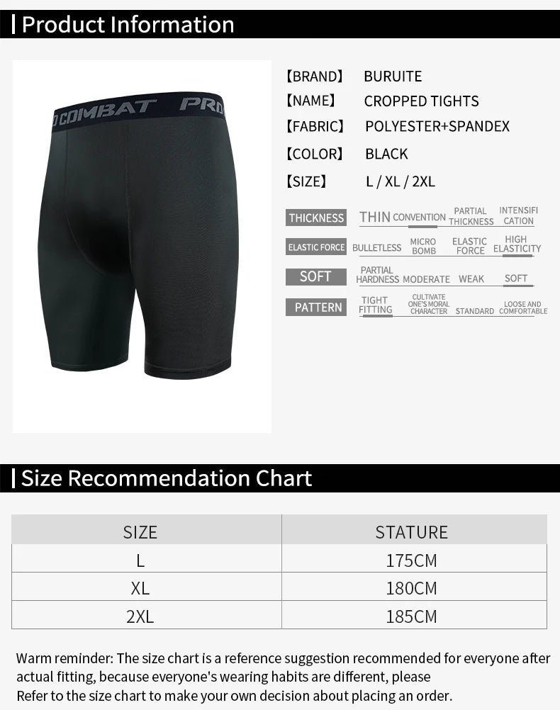 Fitness Pants Men'S Summer Thin Stretch Quick-Dry Sports Shorts Basketball Training Fitness Running Five-Point Tights Women