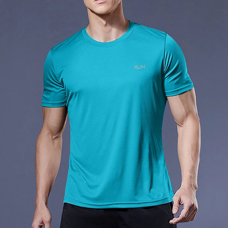 Running Shirts Soccer Shirts Men's Jersey Sportswear Mens Jogging T-Shirts Quick Dry Compression Sport T-Shirt Fitness Gym