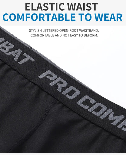 Fitness Pants Men'S Summer Thin Stretch Quick-Dry Sports Shorts Basketball Training Fitness Running Five-Point Tights Women