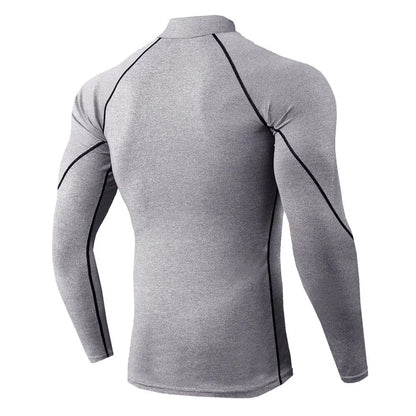 Men Running T shirt Quick Dry Bodybuilding Sport Shirt Long Sleeve Compression Top  Fitness Tight Rashgard Gym T-Shirt Men