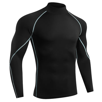 Men Running T shirt Quick Dry Bodybuilding Sport Shirt Long Sleeve Compression Top  Fitness Tight Rashgard Gym T-Shirt Men