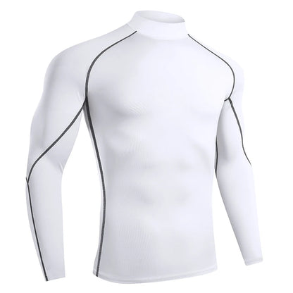 Men Running T shirt Quick Dry Bodybuilding Sport Shirt Long Sleeve Compression Top  Fitness Tight Rashgard Gym T-Shirt Men