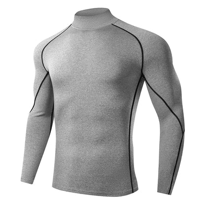 Men Running T shirt Quick Dry Bodybuilding Sport Shirt Long Sleeve Compression Top  Fitness Tight Rashgard Gym T-Shirt Men