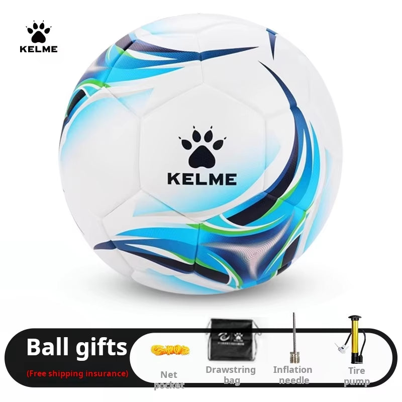 Kelme Football No.5 Ball Pu Heat Adhesive Waterproof Adult Student Competition Training Ball Authentic Soccer Ball