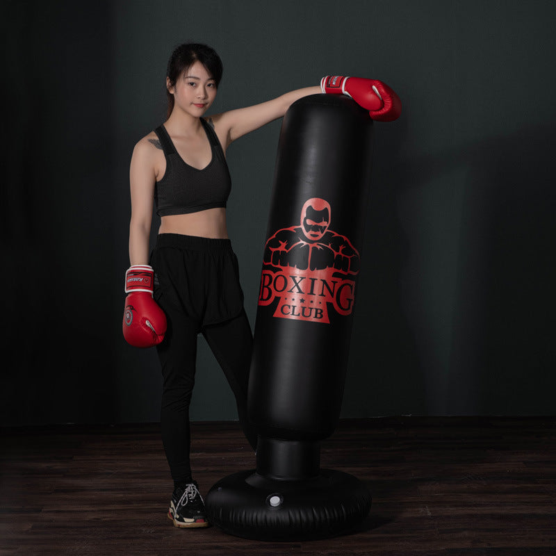 Standing Inflatable Boxing Punch Bag - Durable Kick Training Equipment for Home Gym Fitness, Suitable for Adults and Kids