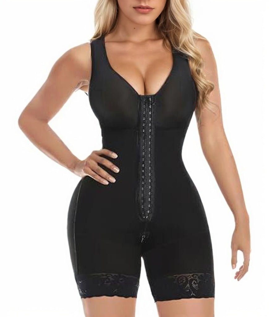 Colombian Fajas Shapewear for Women - Tummy Control Full Body Shaper with Zipper Crotch, Butt Lifter, and Post-Surgery Support