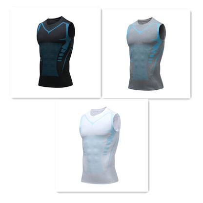 Men's Exercise Workout Quick-drying Breathable Slim Fit Tight Stretch Vest