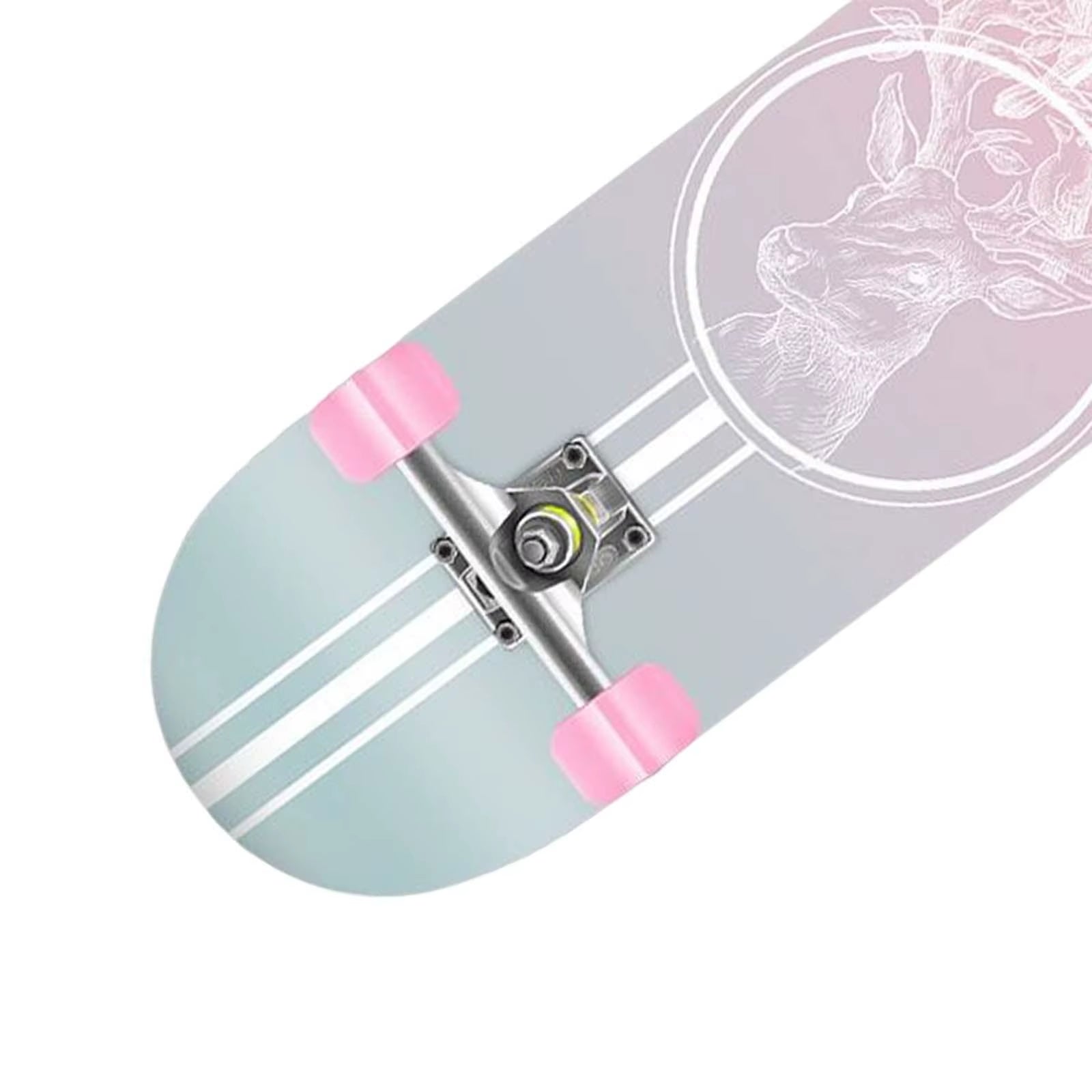 Skateboard Complete Double Kick Fully Mute Longboard for Beginners Women Man