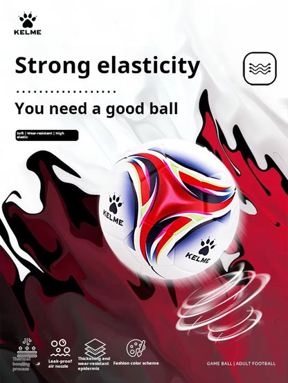 Kelme Football No.5 Ball Pu Heat Adhesive Waterproof Adult Student Competition Training Ball Authentic Soccer Ball