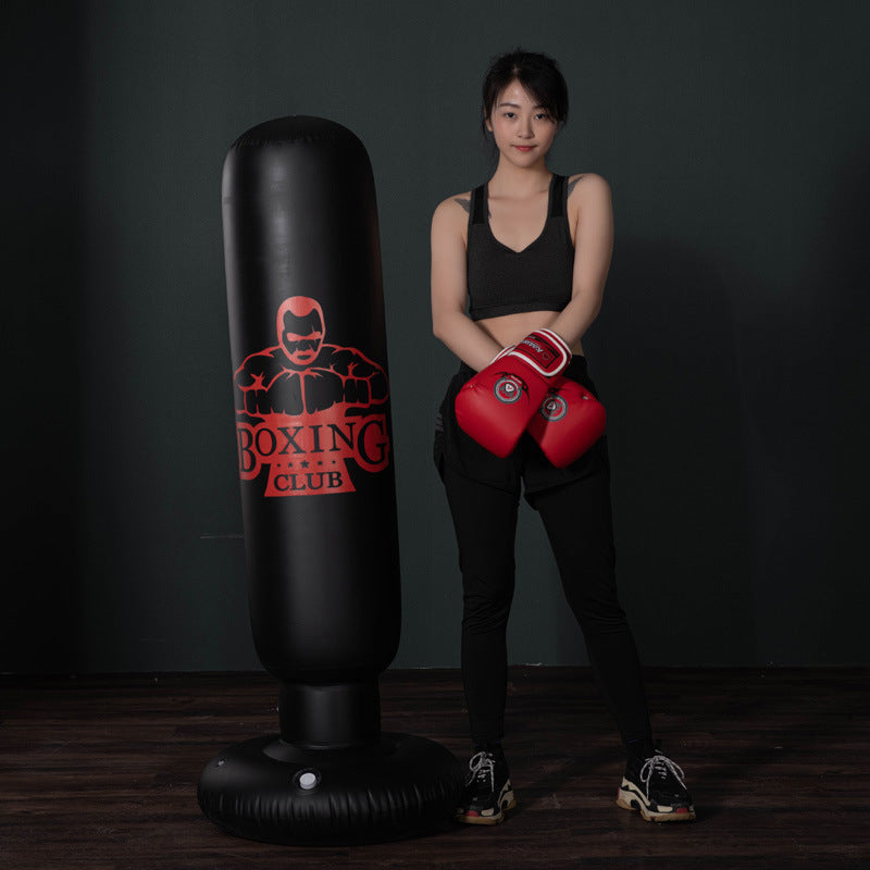 Standing Inflatable Boxing Punch Bag - Durable Kick Training Equipment for Home Gym Fitness, Suitable for Adults and Kids