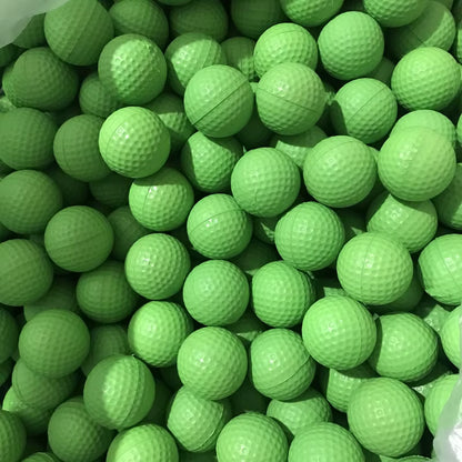 Hot Selling 20 Pcs PU Foam Golf Balls Yellow Sponge Elastic Indoor Outdoor Practice Training