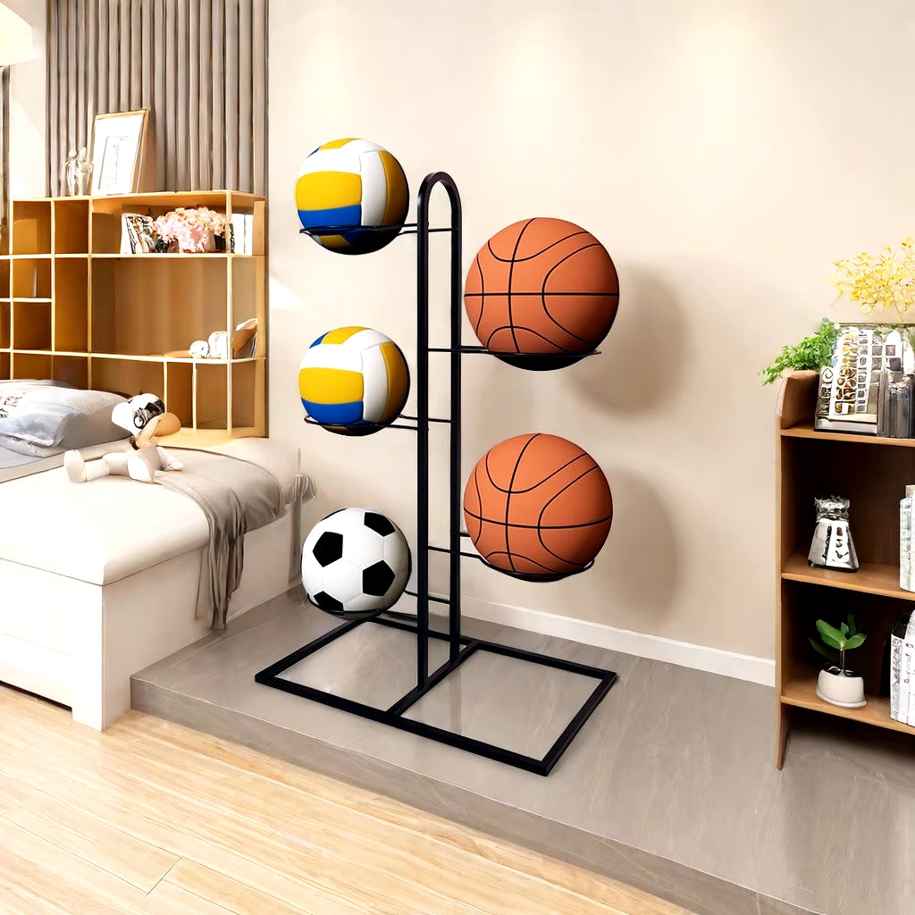 Indoor Children Basketball Storage Rack Put Ball Football Storage Basket Placed Rack Kindergarten Volleyball Stand Holder Space