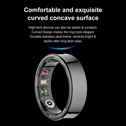 R09 Smart Ring Heart Rate Blood Oxygen Sleep Monitoring Sleep Ring with Charging Case Body Temperature Health and Sleep Monitor