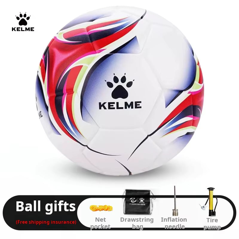 Kelme Football No.5 Ball Pu Heat Adhesive Waterproof Adult Student Competition Training Ball Authentic Soccer Ball