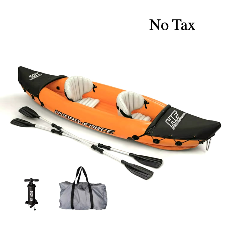 Selfree-Inflatable Kayak Fishing Boat Portable Water Sport with Paddle Pump and Bag 2Persons Size 321X88 Cm Orange 2023 Drop